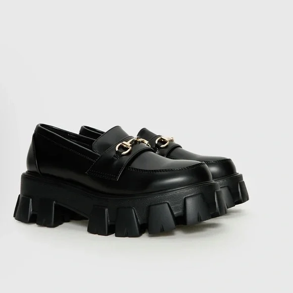 Princess Polly Penny Lane Loafers Black - Picture 2 of 10